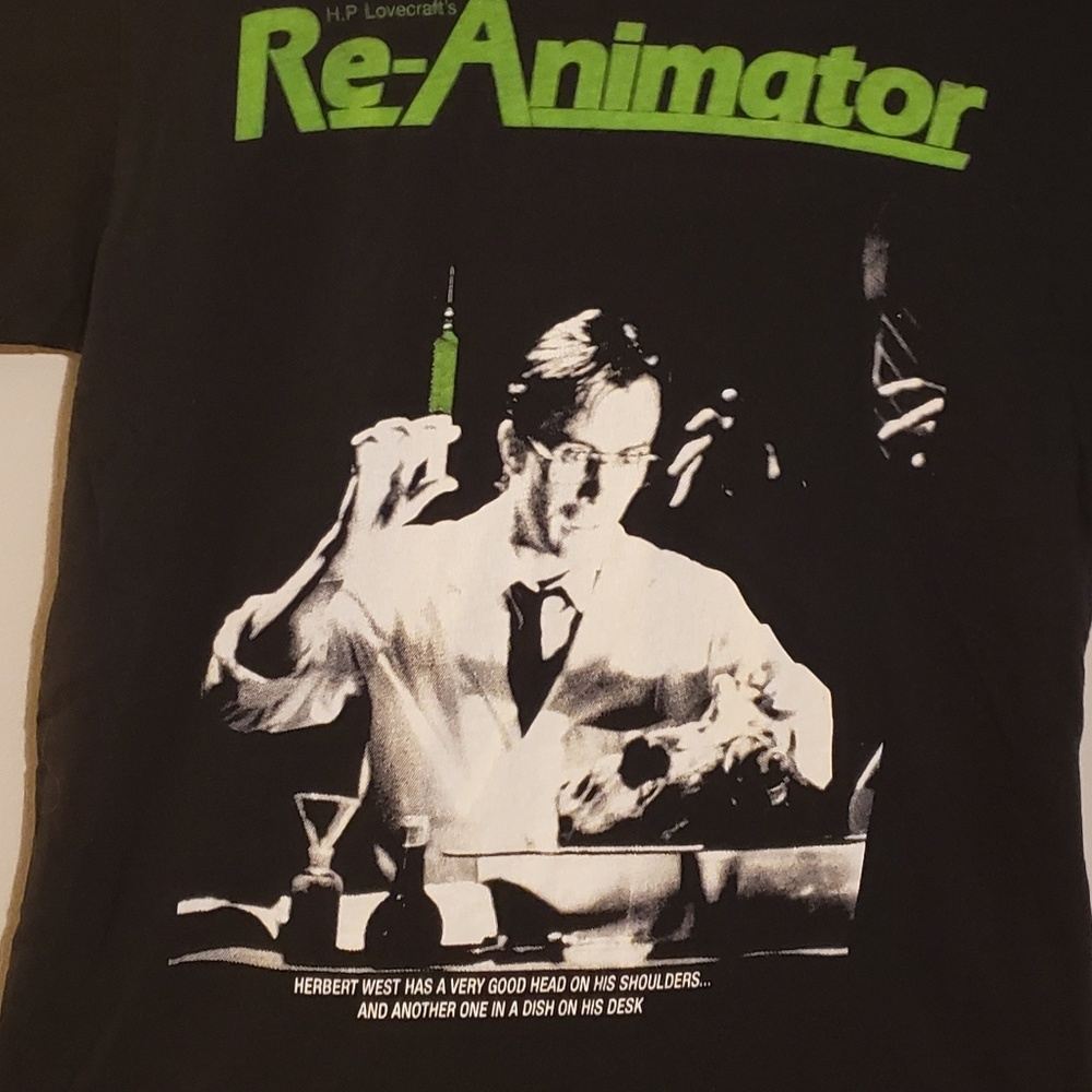 Re-Animator HP Lovecraft Horror Movie S Shirt